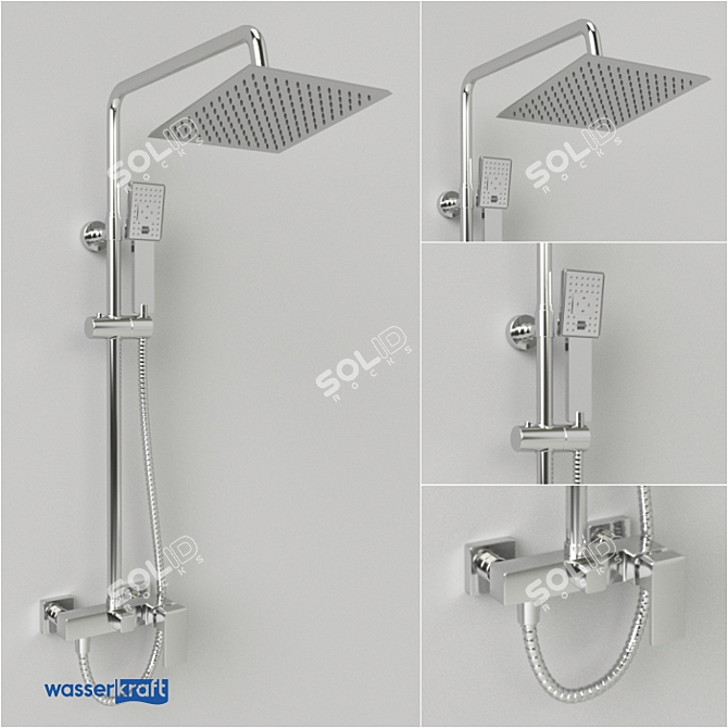 Ultimate Shower Set: A17702 3D model image 1