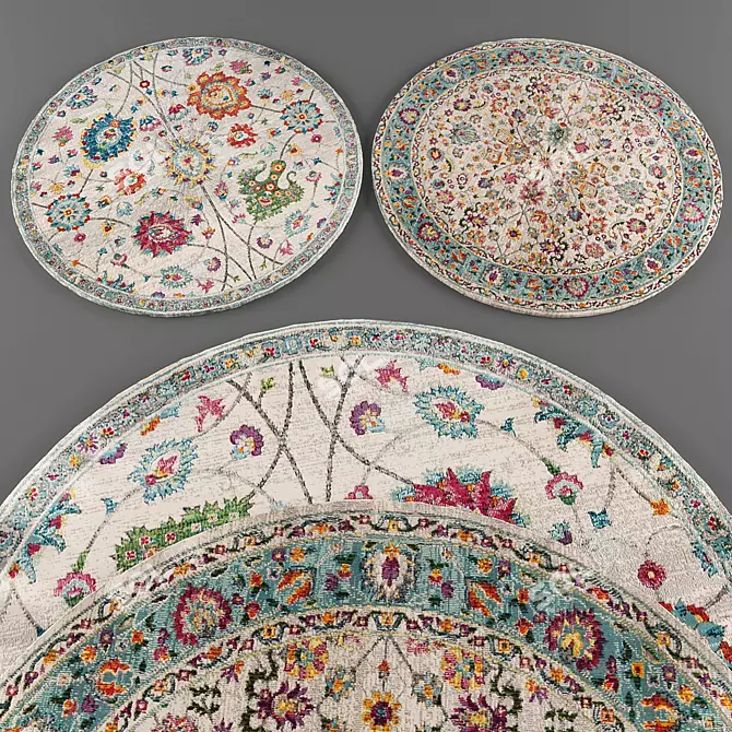 Frolic Refined Rugs Collection 3D model image 1