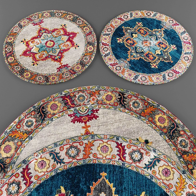 Frolic Refined Rugs Collection 3D model image 2