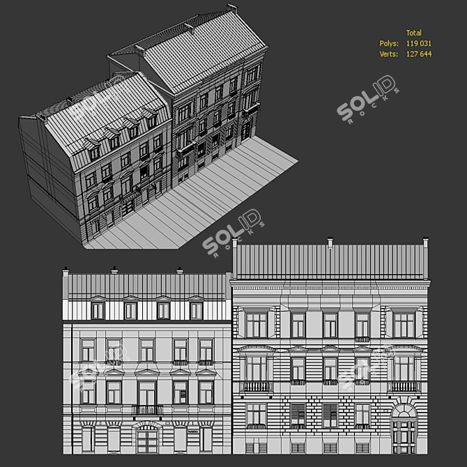 Title: Classic Style Residential Homes 3D model image 5