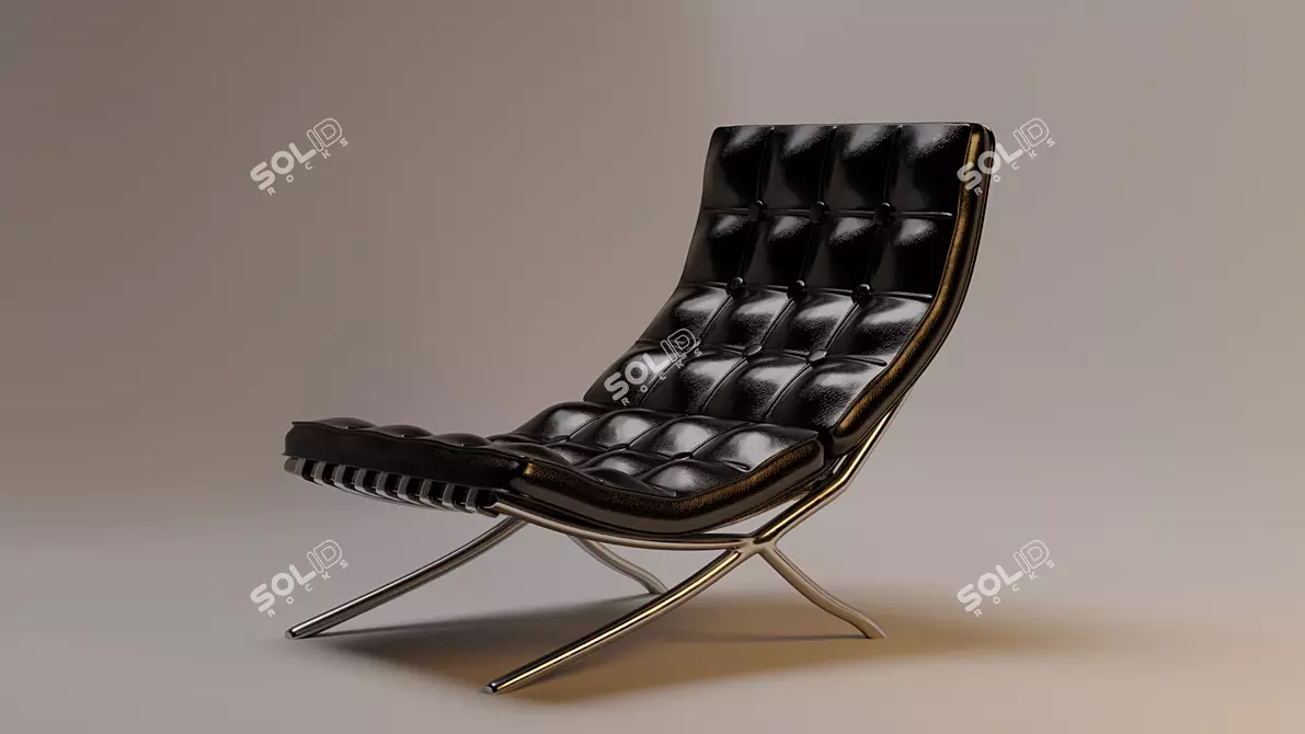 Barcelona Chair 3D Model - High-Quality and Realistic 3D model image 1