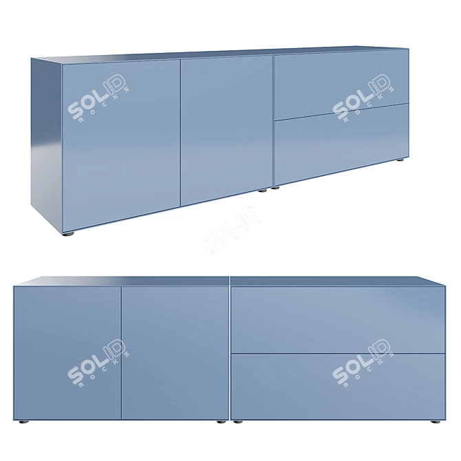 Sleek Minimalist Piure NEX Sideboards 3D model image 4