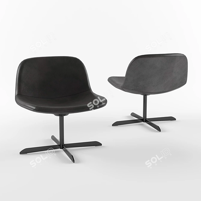 Calligaris College Lounge Chair 3D model image 6