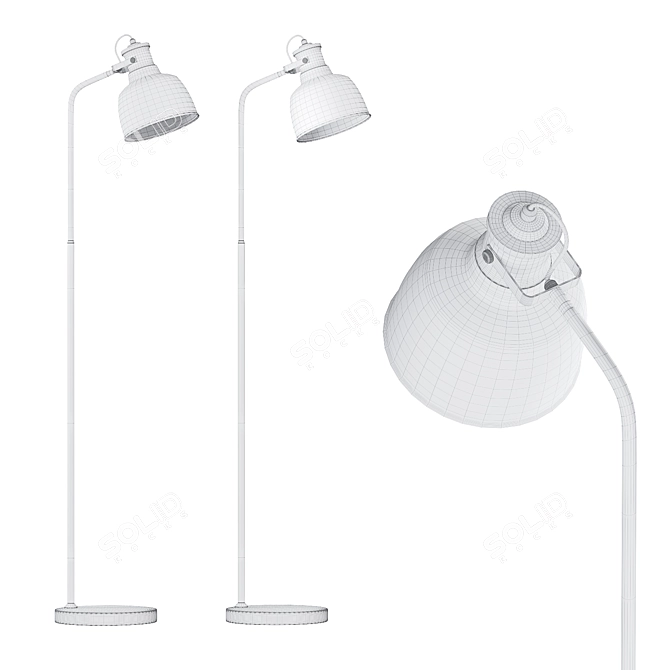 Scandi Minimalist Floor Lamp 3D model image 2