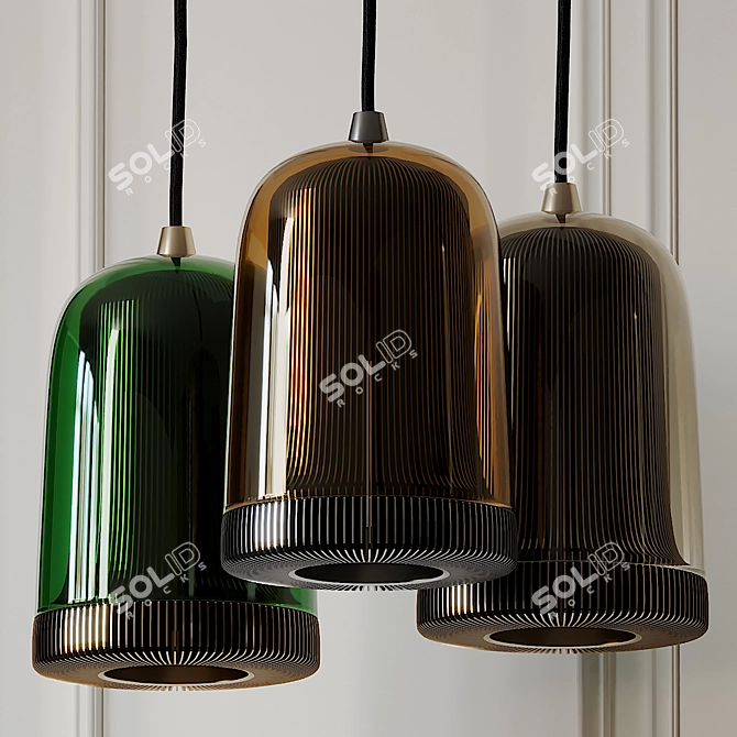 Sleek Dub Pendant by EOQ 3D model image 1