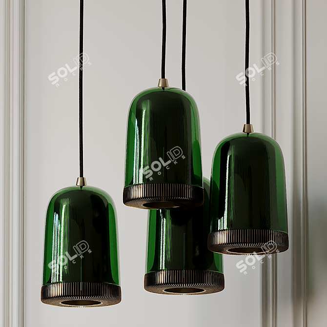 Sleek Dub Pendant by EOQ 3D model image 2