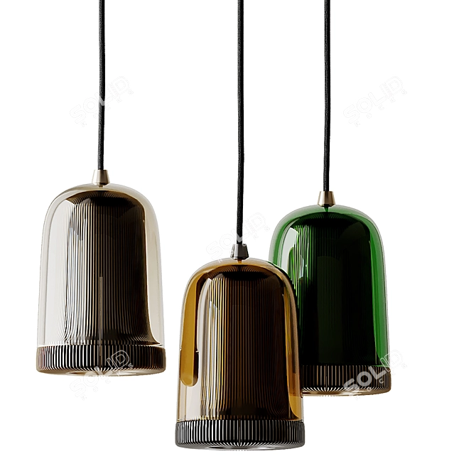 Sleek Dub Pendant by EOQ 3D model image 6
