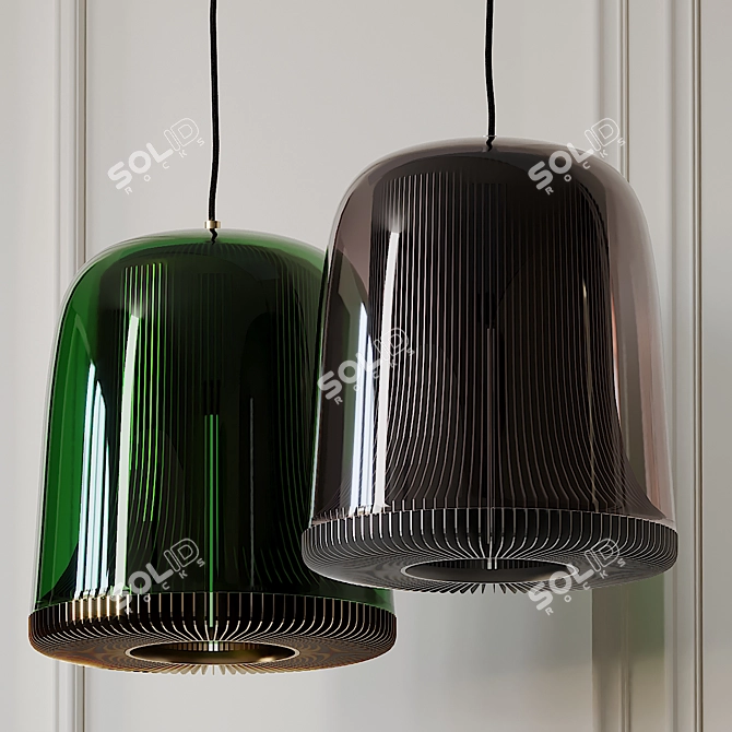 Elegant Dub Large Pendant 3D model image 1