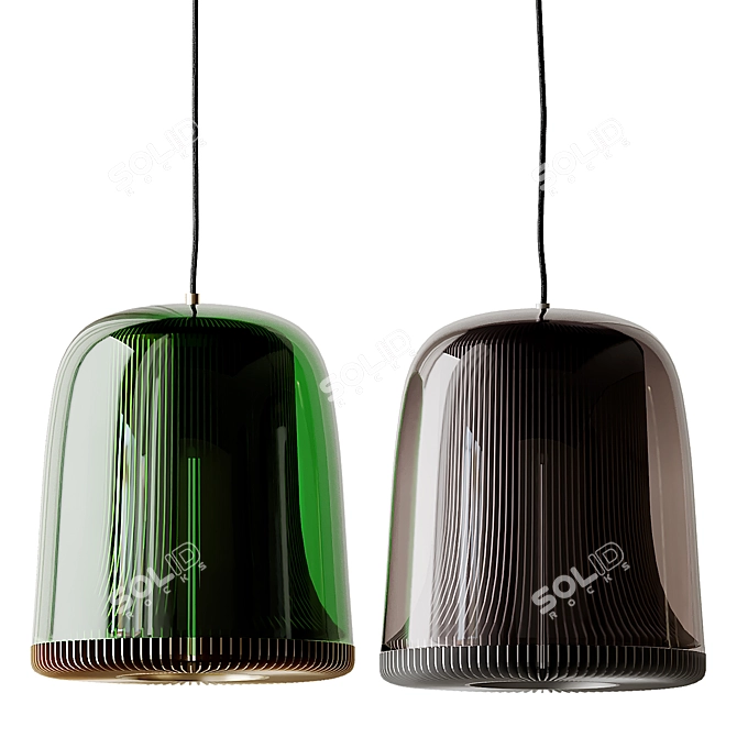 Elegant Dub Large Pendant 3D model image 4