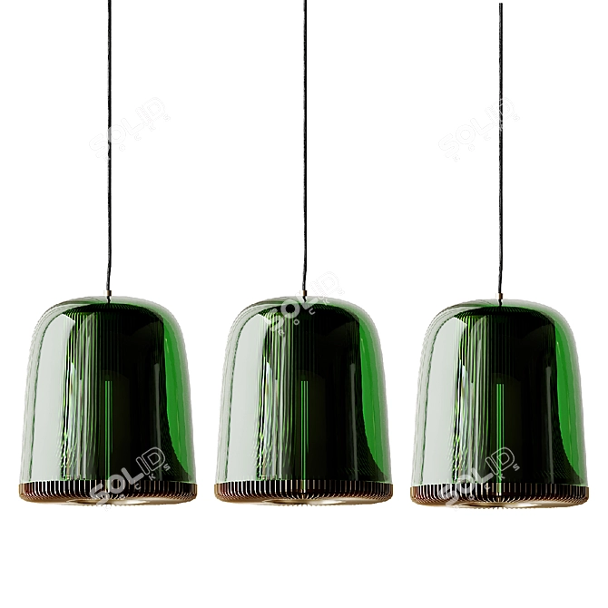 Elegant Dub Large Pendant 3D model image 6