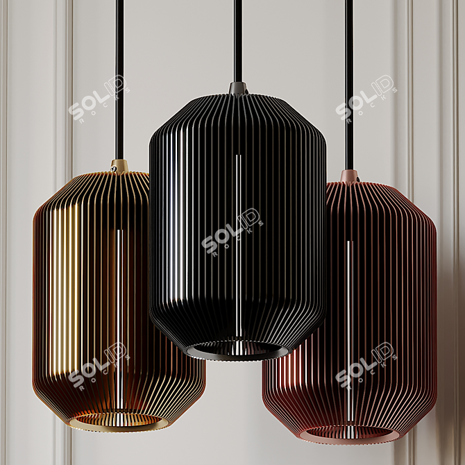 Elegant Joseph Small Pendant 3D model image 1