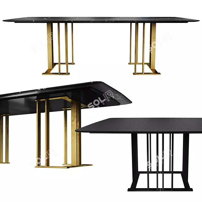 Modern Meridiani Tables for Urban Spaces 3D model image 2