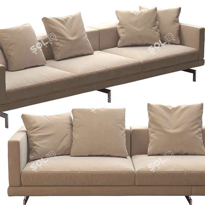 Modern Dock Sofa: High-Quality, Detailed Design 3D model image 3
