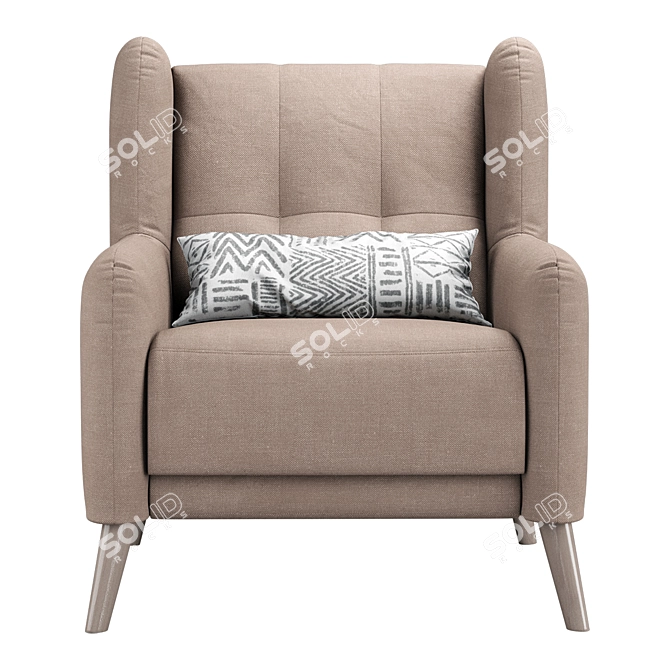 Aneto Gala Armchair - Stylish and Comfortable 3D model image 3