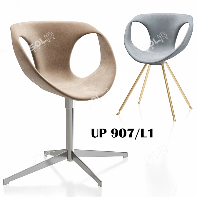 TONON Up 907-L1 Chair: Innovative, Ergonomic Design 3D model image 1