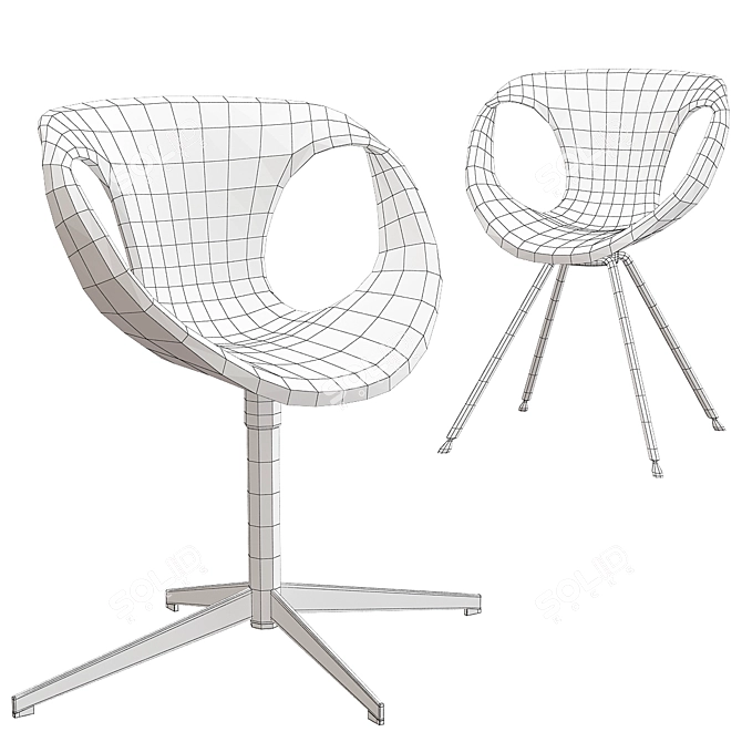 TONON Up 907-L1 Chair: Innovative, Ergonomic Design 3D model image 2