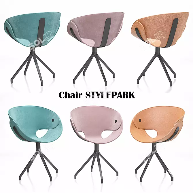 Tonon Chair: Stylish Seating 3D model image 1