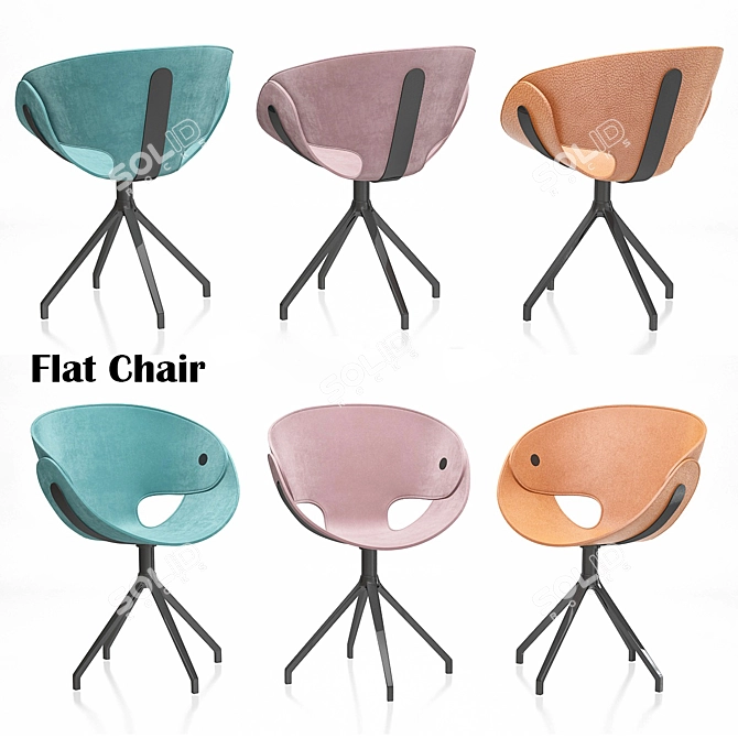 Tonon Chair: Stylish Seating 3D model image 3