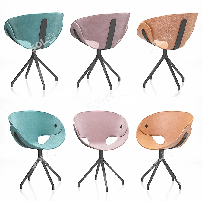 Tonon Chair: Stylish Seating 3D model image 4