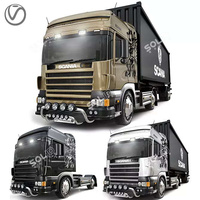 Scania 2016 Eagle Design 3D Model 3D model image 1