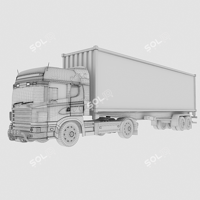 Scania 2016 Eagle Design 3D Model 3D model image 4