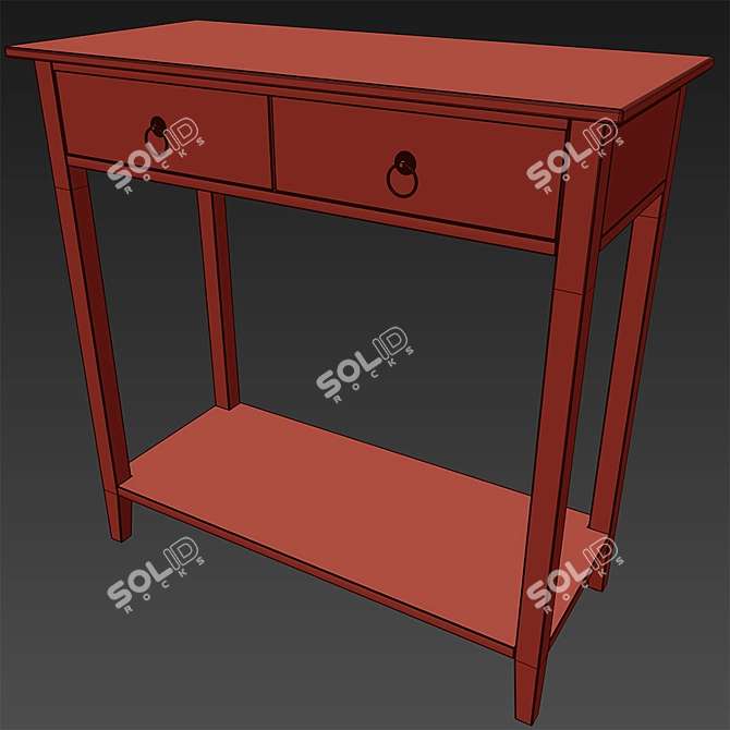 Elegant Jasmine Gray Console Table 3D model image 3