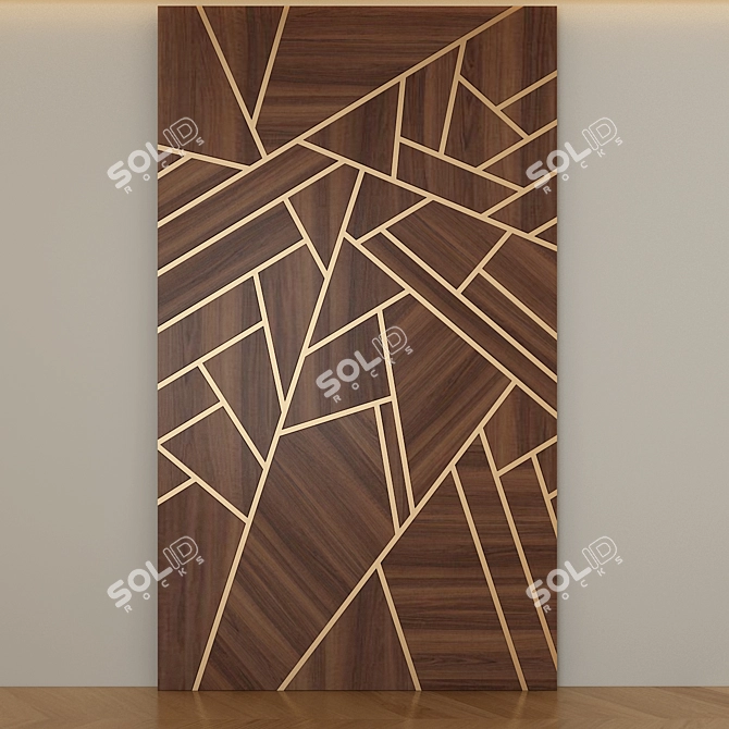 Stylish Wall Décor Piece 3D model image 1