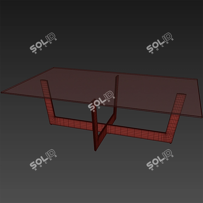 La Forma Plum Coffee Table - Elegant and Functional 3D model image 3