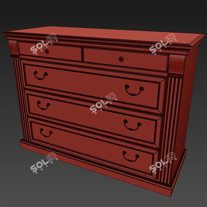 Venezia Chest: Elegant Design and Exceptional Quality 3D model image 3