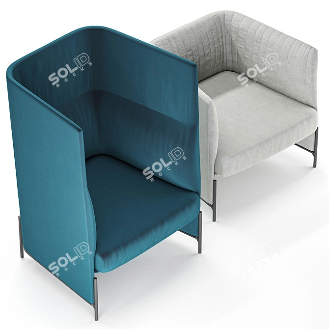 Arflex Algon Chair 3D model image 2