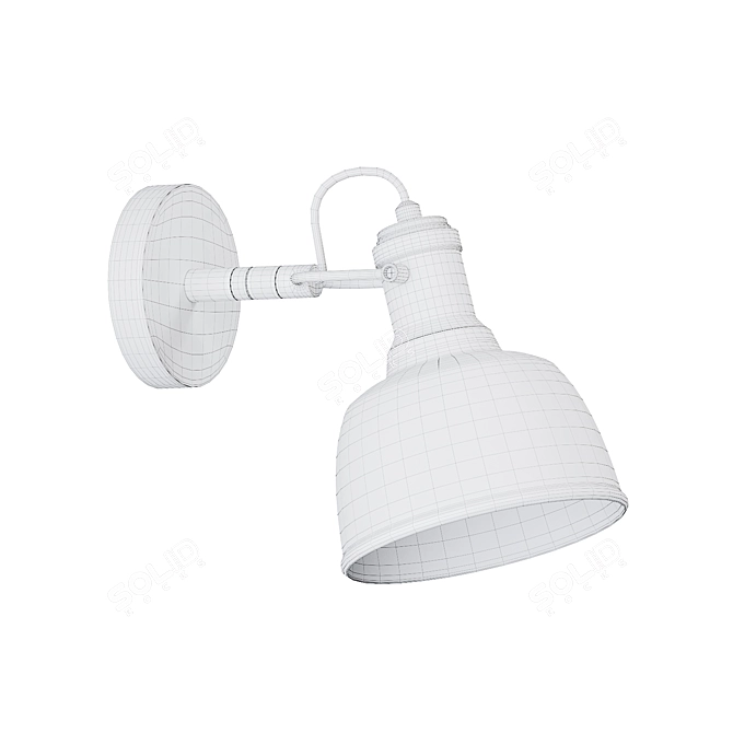 Nordic Elegance Wall Light 3D model image 2