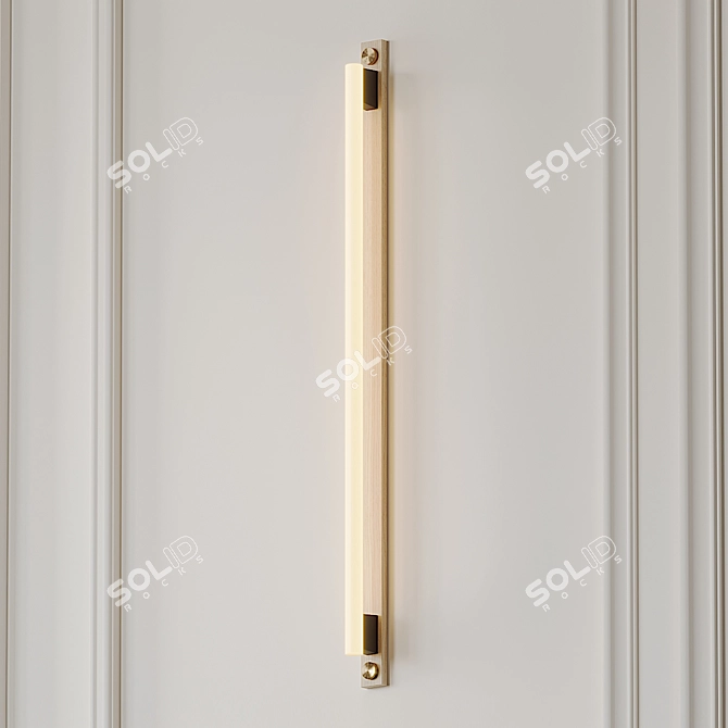 LINESTRA 110 OAK Wall Sconce: Modern Elegance 3D model image 1