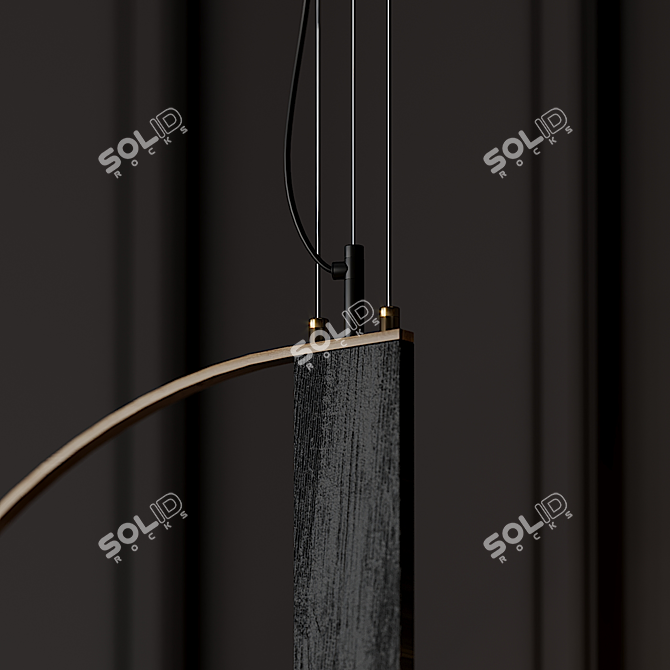 Suspended Glow Pendant Light 3D model image 2