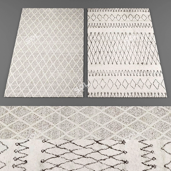 Stylish Froy Rugs Collection 3D model image 1