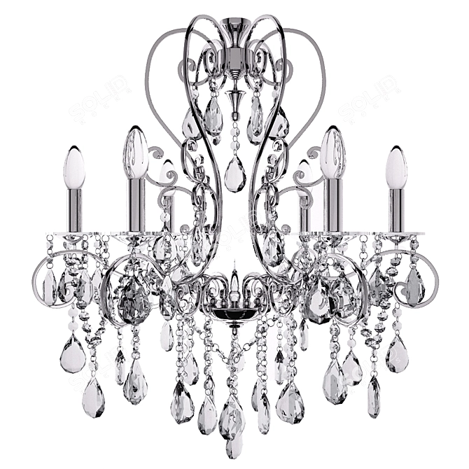 Elegant CHIARO Susanna Chandelier 3D model image 1