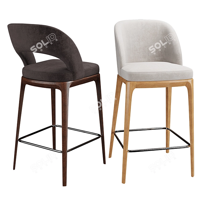 Modern Chic Chair 3D model image 2
