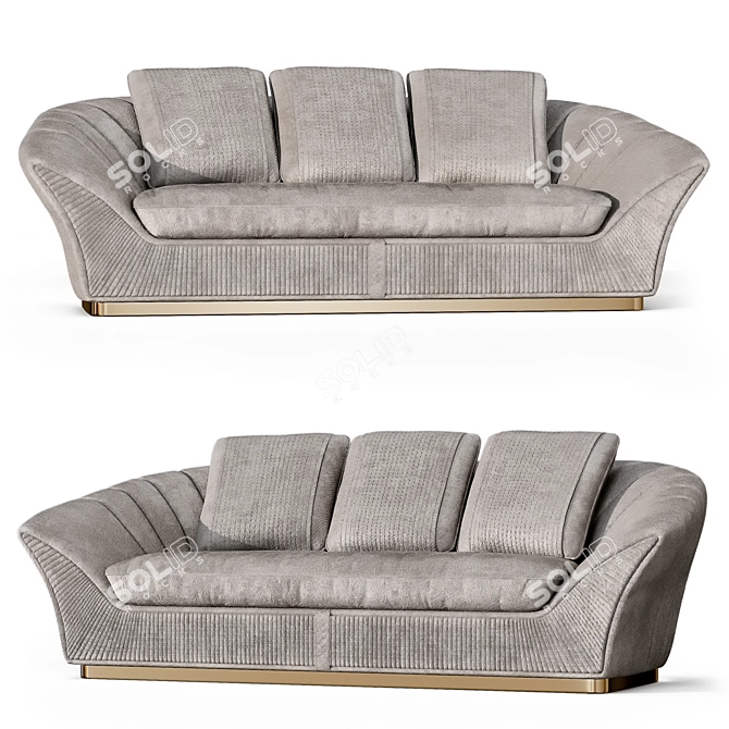 Exquisite Charisma Passion Sofa 3D model image 1