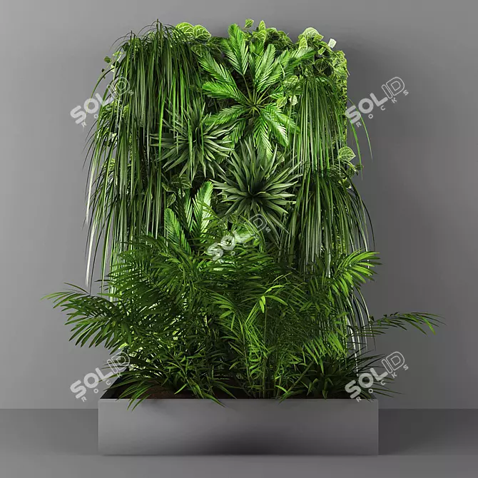 Poly Verts Vertical Garden 3D model image 1