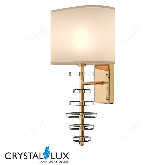 Crystal Lux Armando AP1.2 Gold Pendant 3D model image 3