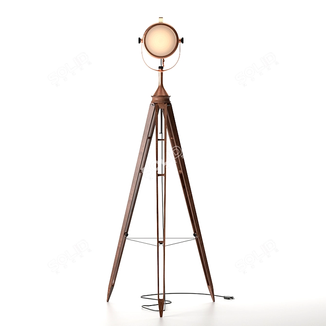 Classic Elegance Floor Lamp 3D model image 1