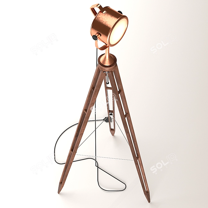 Classic Elegance Floor Lamp 3D model image 3