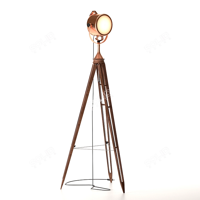 Classic Elegance Floor Lamp 3D model image 5