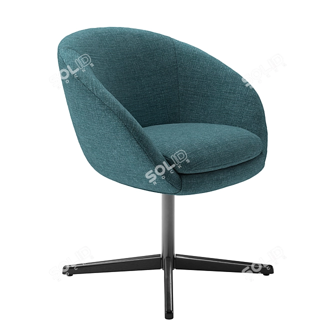 Designer Minotti Russell Dining Chair 3D model image 1