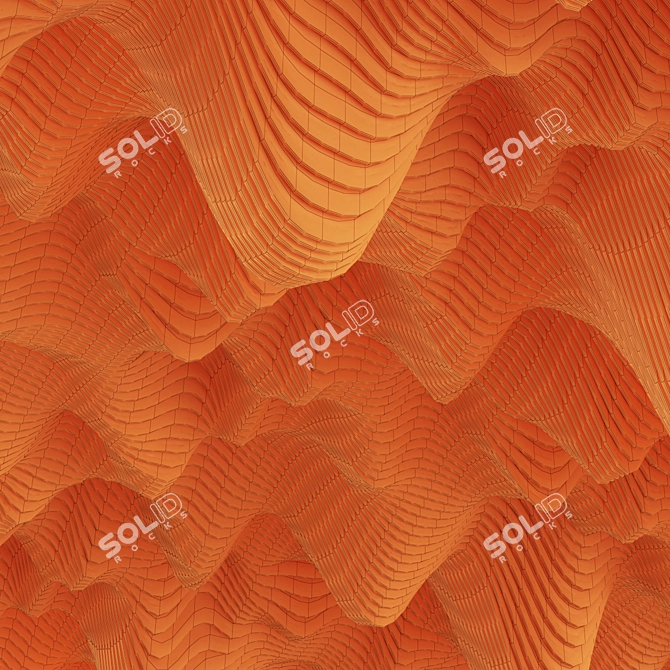 Parametric Wood Decor: Versatile Geometric Design 3D model image 4