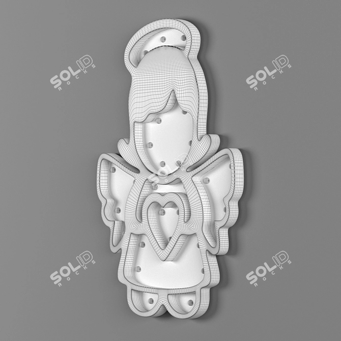 Sleek LED Night Light 3D model image 4