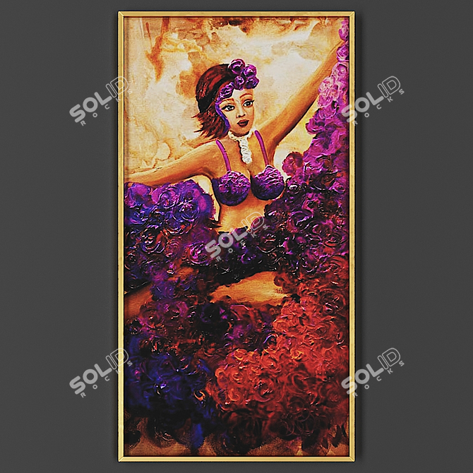 Elegant Frame for Artwork 3D model image 1