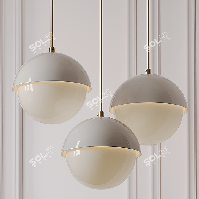 Elegance Illuminated: Underwood Pendant 3D model image 2