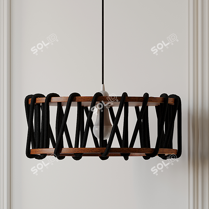 Macaron Lamp 45: Elegant Lighting Solution 3D model image 3