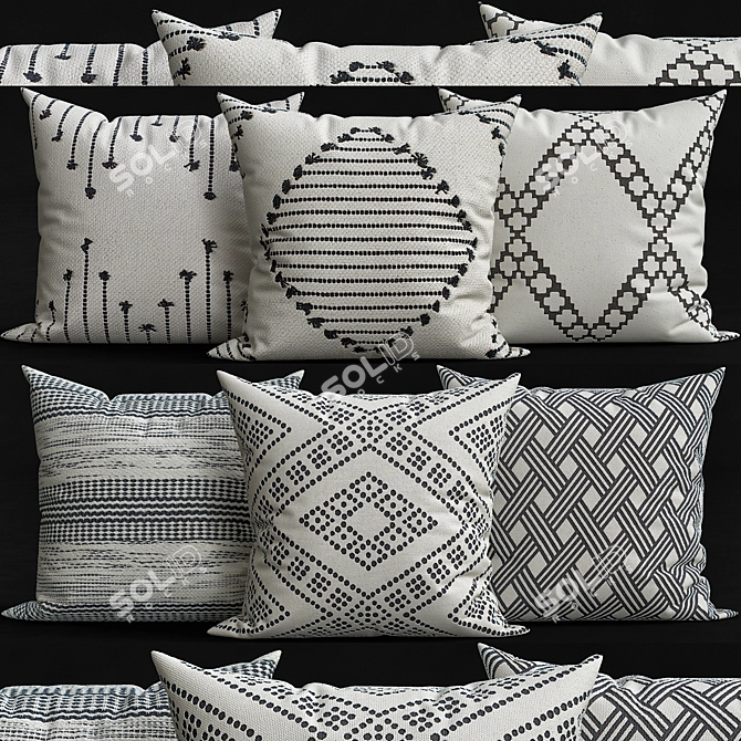 Cozy Cushion Collection 3D model image 1