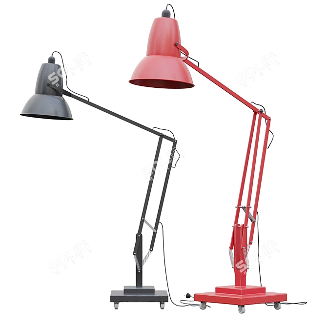 Anglepoise Giant 1227: Sleek & Tall Floor Lamp 3D model image 1